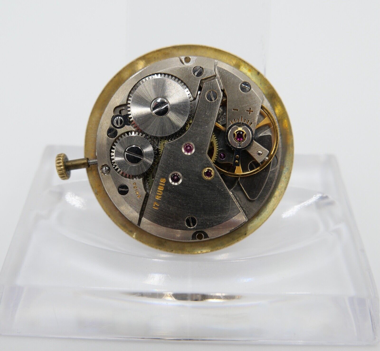 LÄUFT Karrer Cal. AS1430 Uhrwerk Krone Zifferblatt Zeiger - Antikhandel-Stuttgart