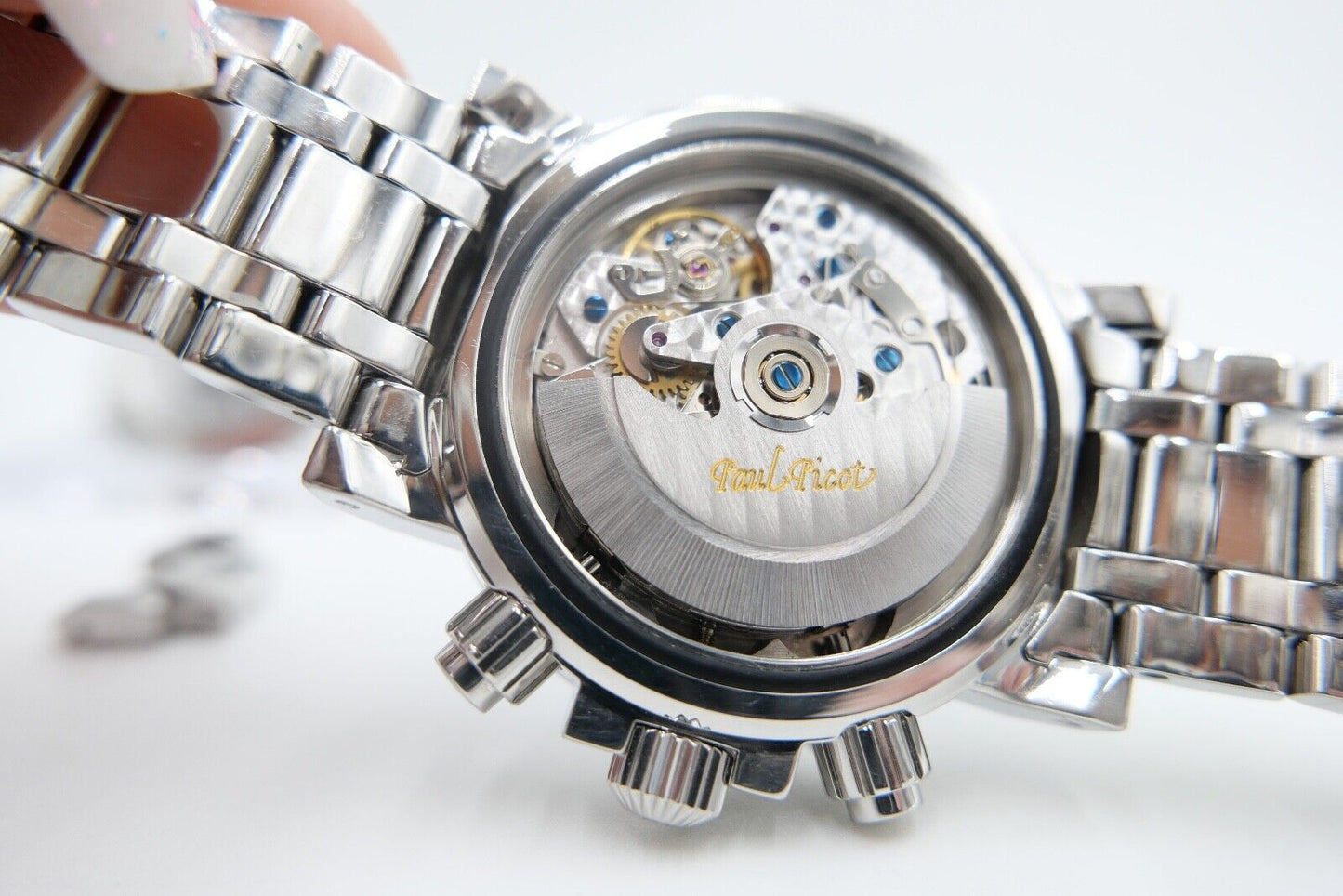 Paul Picot Yachtmann II Ref. 1027.SG Cal. 7750 Chronograph blaues Zifferblatt - Antikhandel-Stuttgart