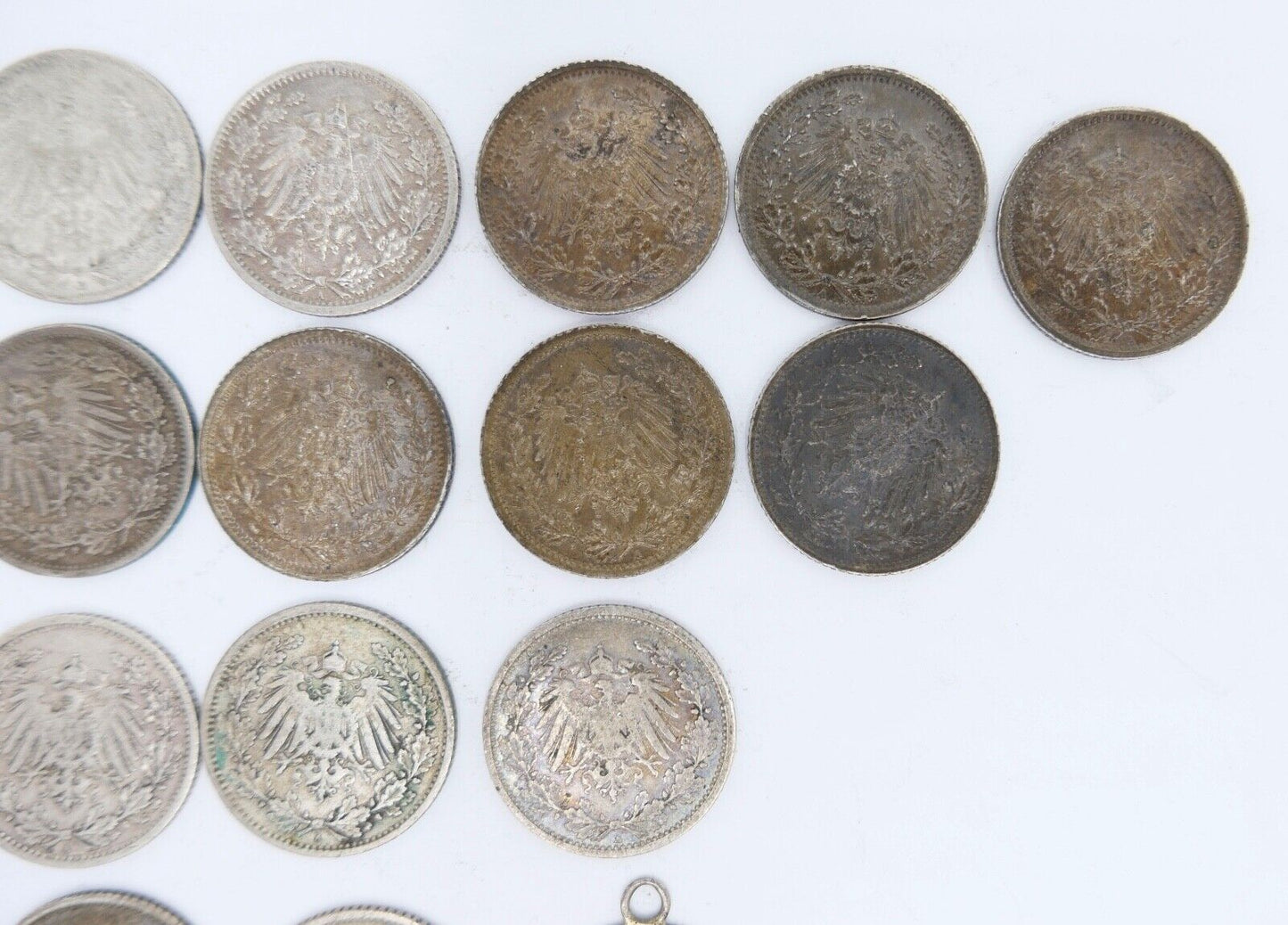 52x 1/2 Mark Jäger 16 / J.16 Silber 1905-1919 A D E F G ss-stg - Antikhandel-Stuttgart