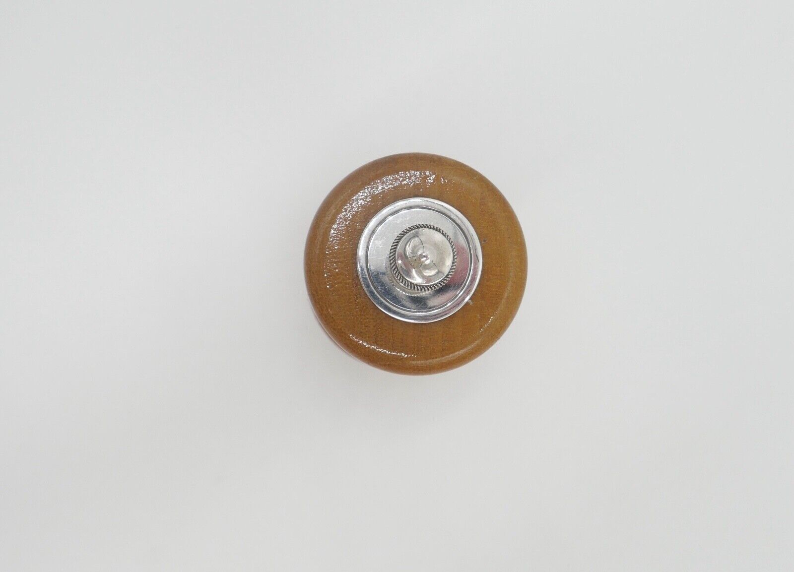 60er Jahre Christofle Pfeffermühle Frankreich versilbert Holz - Antikhandel-Stuttgart