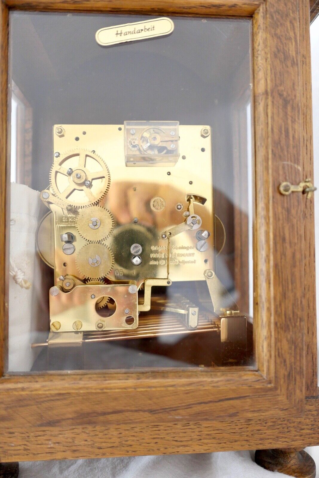 AJK Kieninger Tischuhr H. Mayr Stilluhr Whittington ST. Michael Westminster - Antikhandel-Stuttgart
