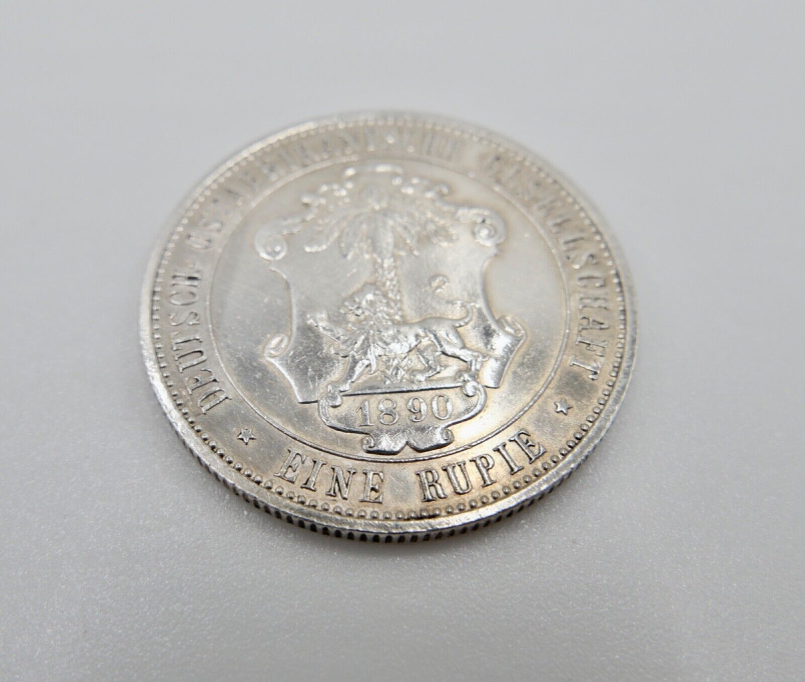 1 RUPIE Deutsch Ost Afrika 1890 A Münze DOA N 713 Silber - Antikhandel-Stuttgart