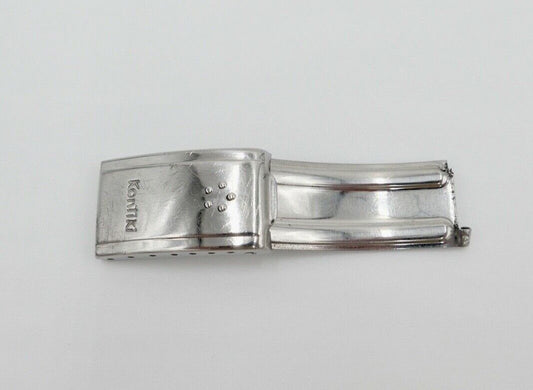 Alte ETERNA KONTIKI Faltschließe Edelstahlband 15,5mm Uhrenband - Antikhandel-Stuttgart