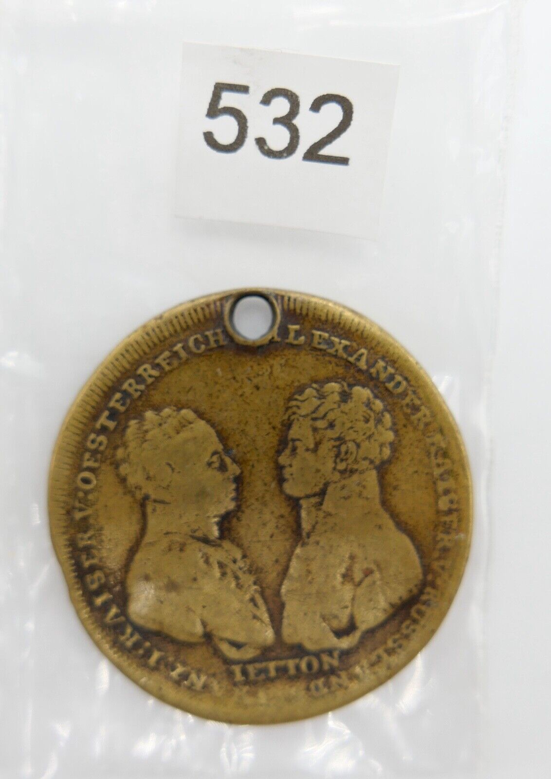 MEDAILLE LEIPZIG 1813 FRANZ ALEXANDER RUSSLAND JETTON SCHLACHT RECHENPFENNIG - Antikhandel-Stuttgart