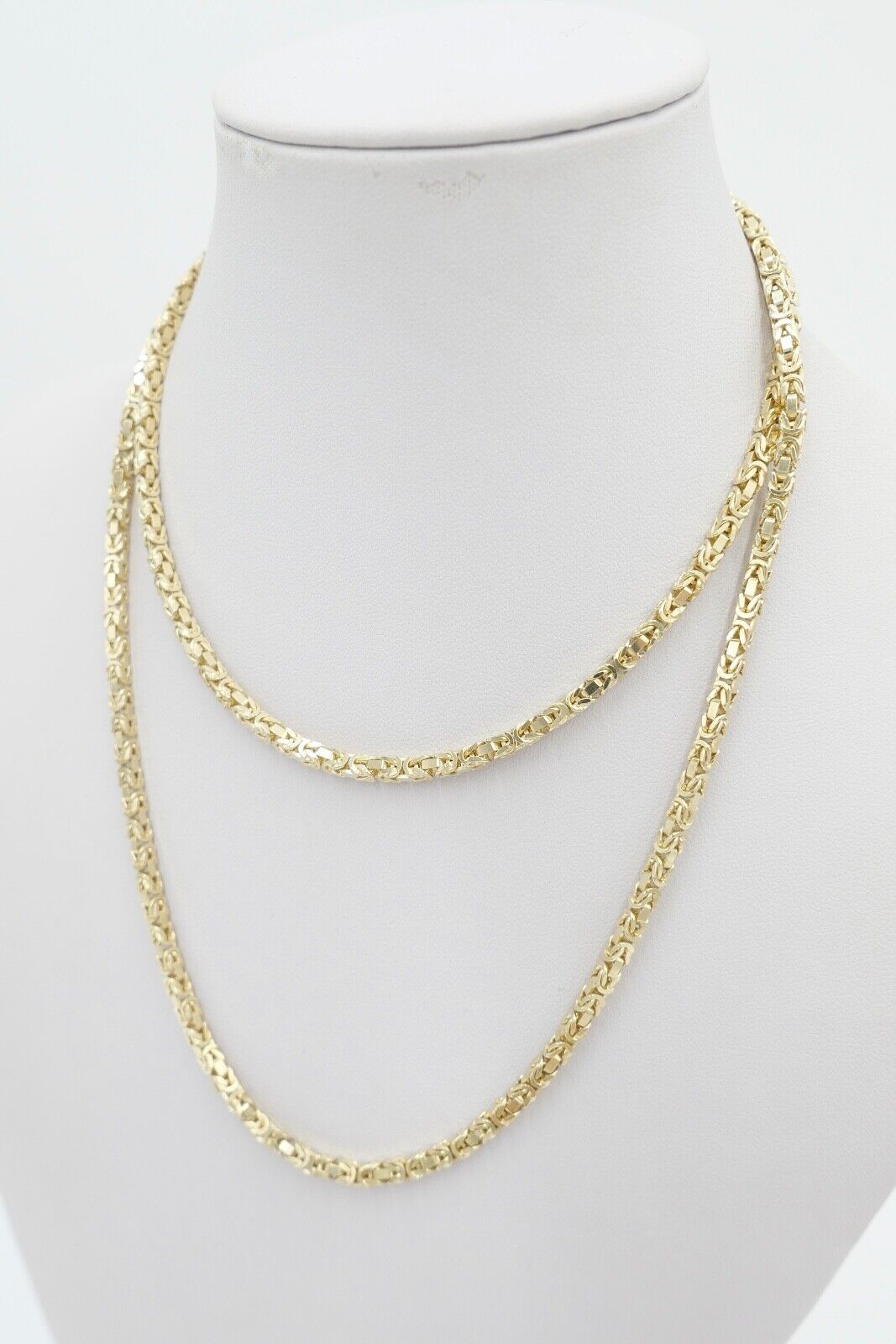 80er Jahre dicke Königskette Gold 585 / 14K Kastenschloss Brav Unoaerre - Antikhandel-Stuttgart