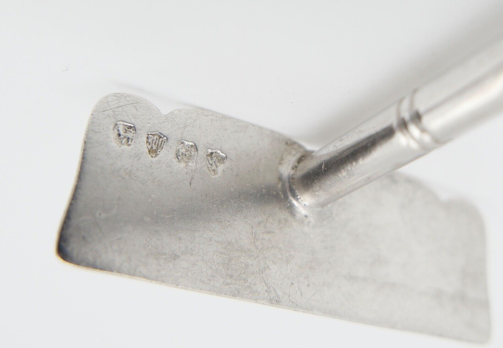 antiker Breischieber Lutz & Weiß Pforzheim 800 Silber gedrechselter Griff - Antikhandel-Stuttgart