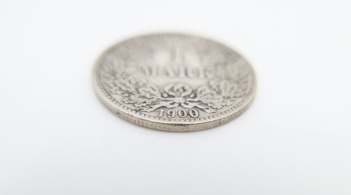 1 Mark Kaiserreich 1900 G Jäger J.17 VZ-STG Vorzüglich - Stempelglanz - Antikhandel-Stuttgart