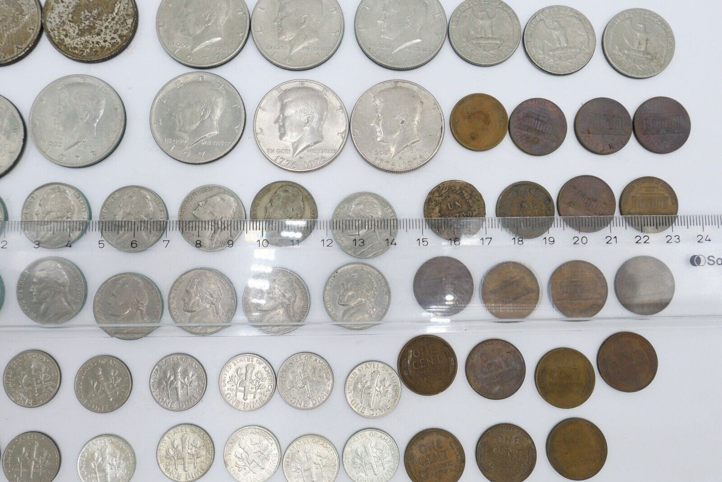 Posten LOT USA Dollar Cent Vereinigte Staaten Kennedy , Liberty etc SILBER - Antikhandel-Stuttgart