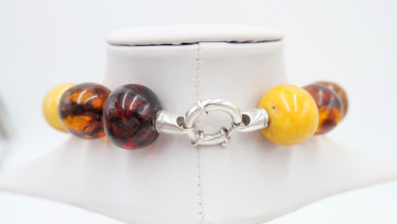 Bernstein butterscotch Vintage XXL Kette Halskette Collier 285 Gr. Amber - Antikhandel-Stuttgart