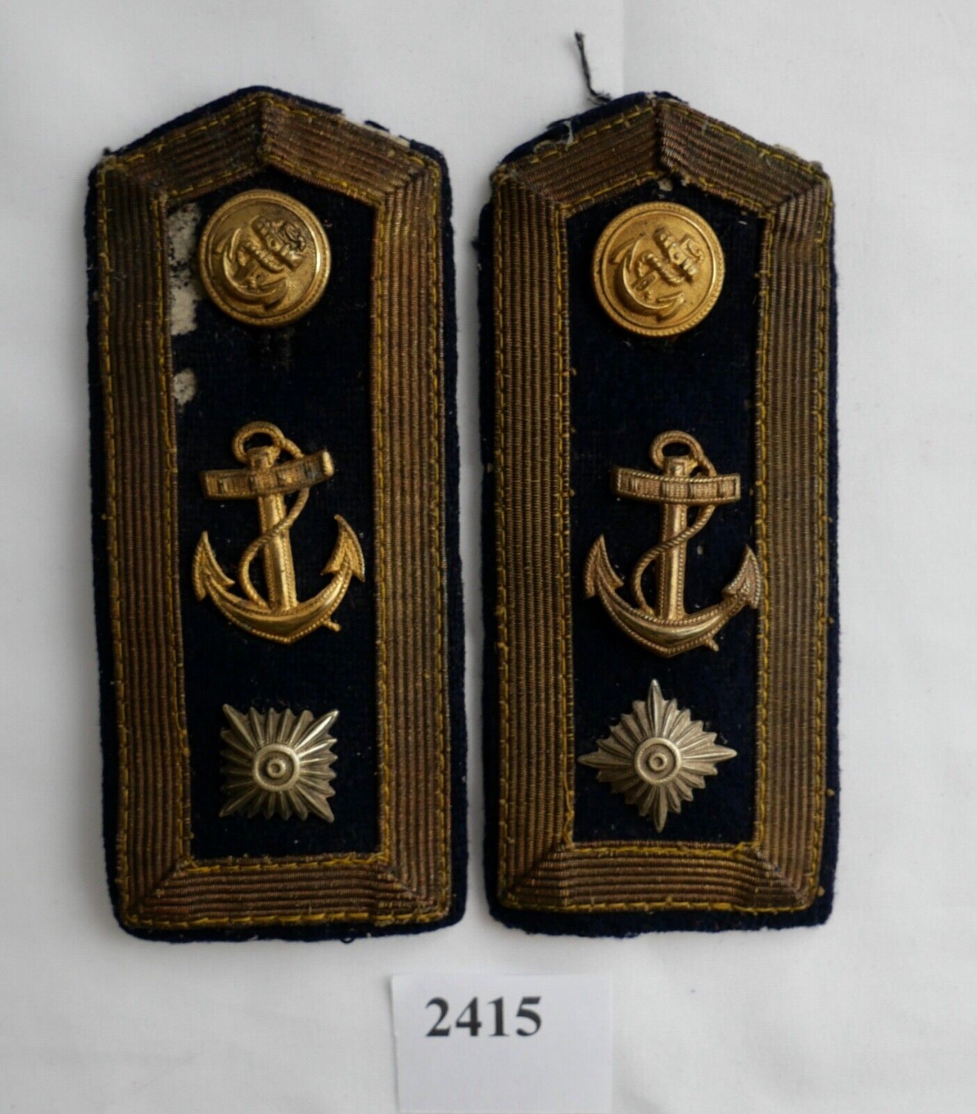 Paar Schulterklappen Schulterstücke Kriegsmarine BOOTSMANN WW2 WK2 - Antikhandel-Stuttgart