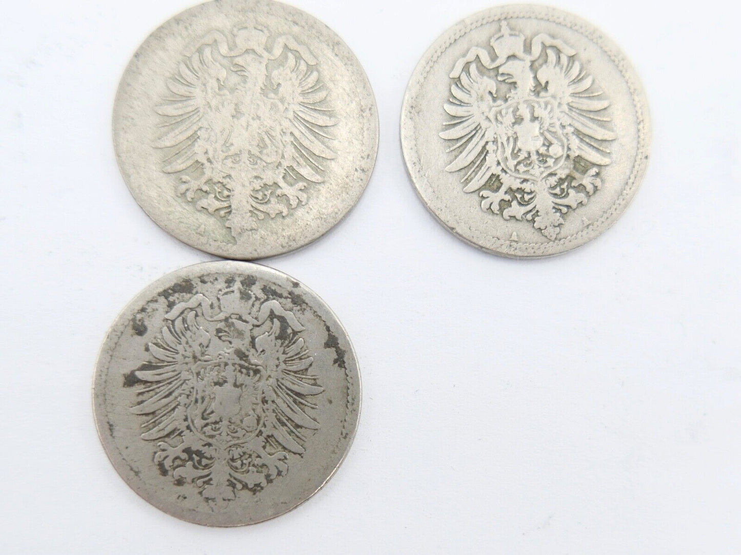 10x 10 Reichspfennig 1873 1875 1876 1888 Jäger J.4 s-ss - Antikhandel-Stuttgart