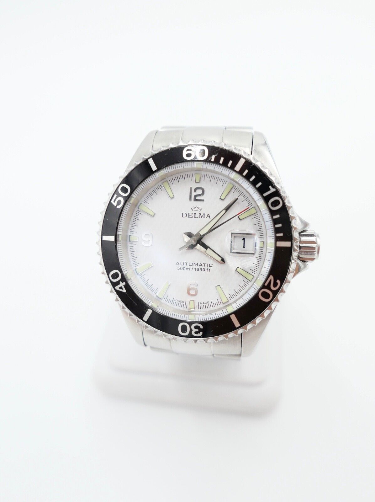 DELMA Santiago Automatik Ref. 41701.560.6.014 Edelstahl Herrenuhr Ø 42 mm - Antikhandel-Stuttgart