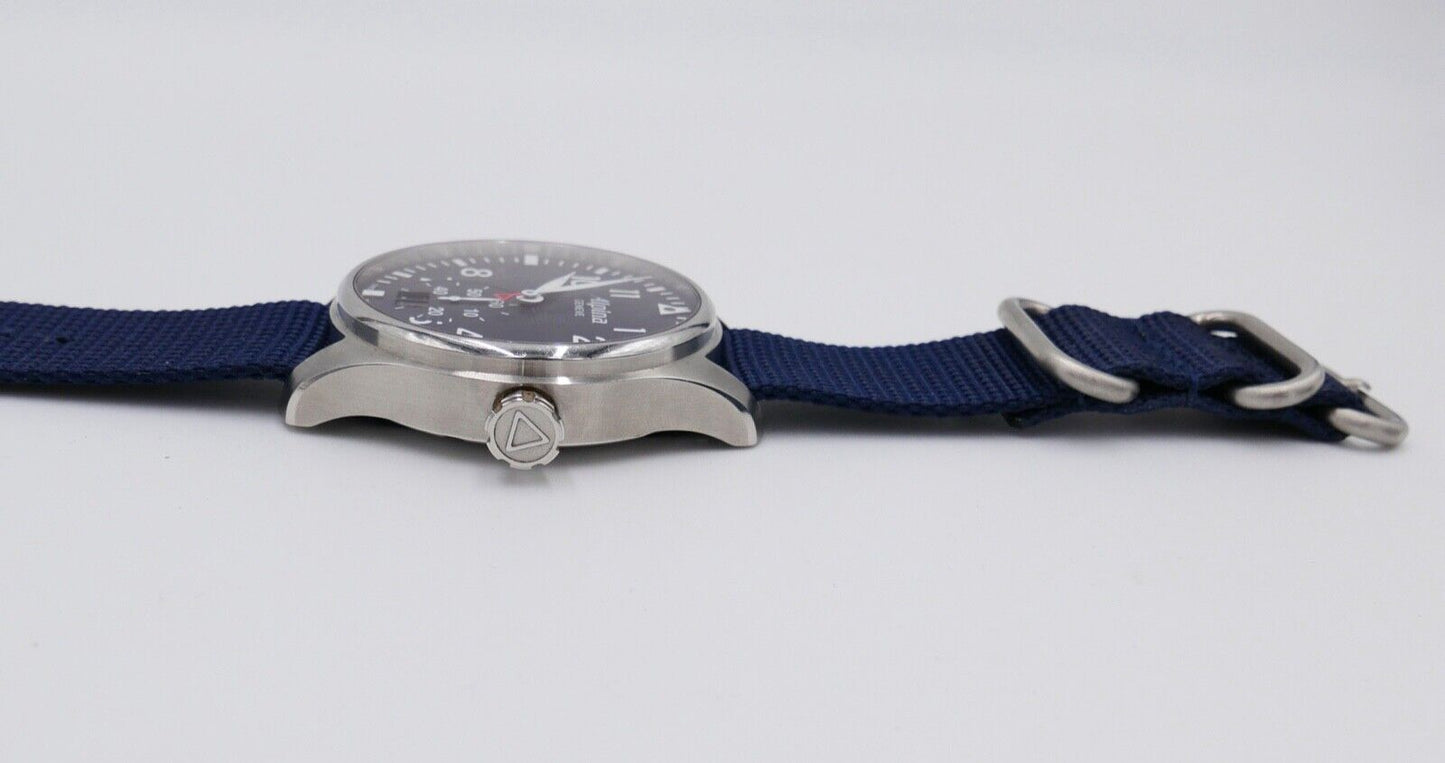 Alpina Startimer Pilot AL280X4SP26 UHR NEUwertig mit BOX 44 mm BIG DATE Blau - Antikhandel-Stuttgart