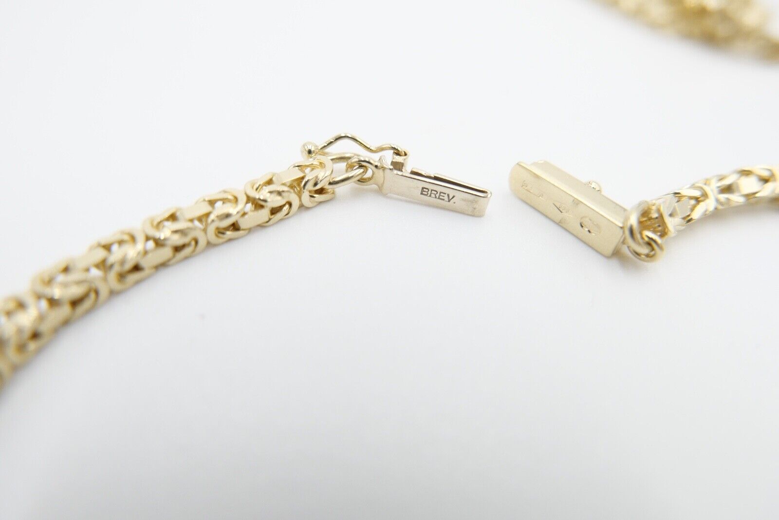 80er Jahre dicke Königskette Gold 585 / 14K Kastenschloss Brav Unoaerre - Antikhandel-Stuttgart