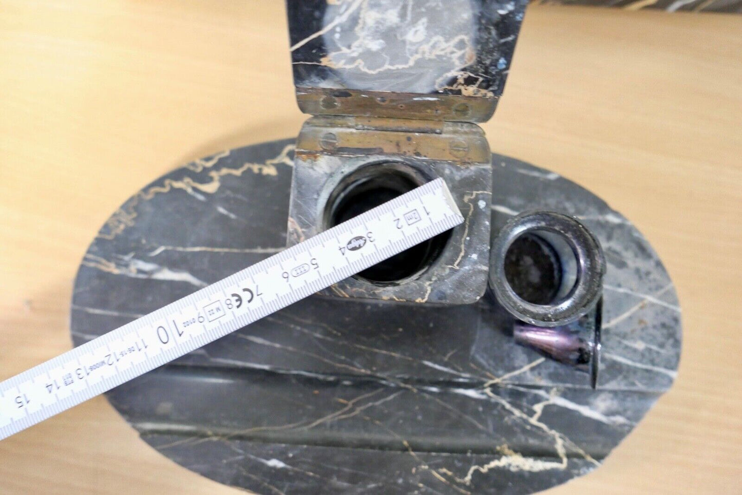 antike Schreibtischgarnitur aus Marmor - Antikhandel-Stuttgart