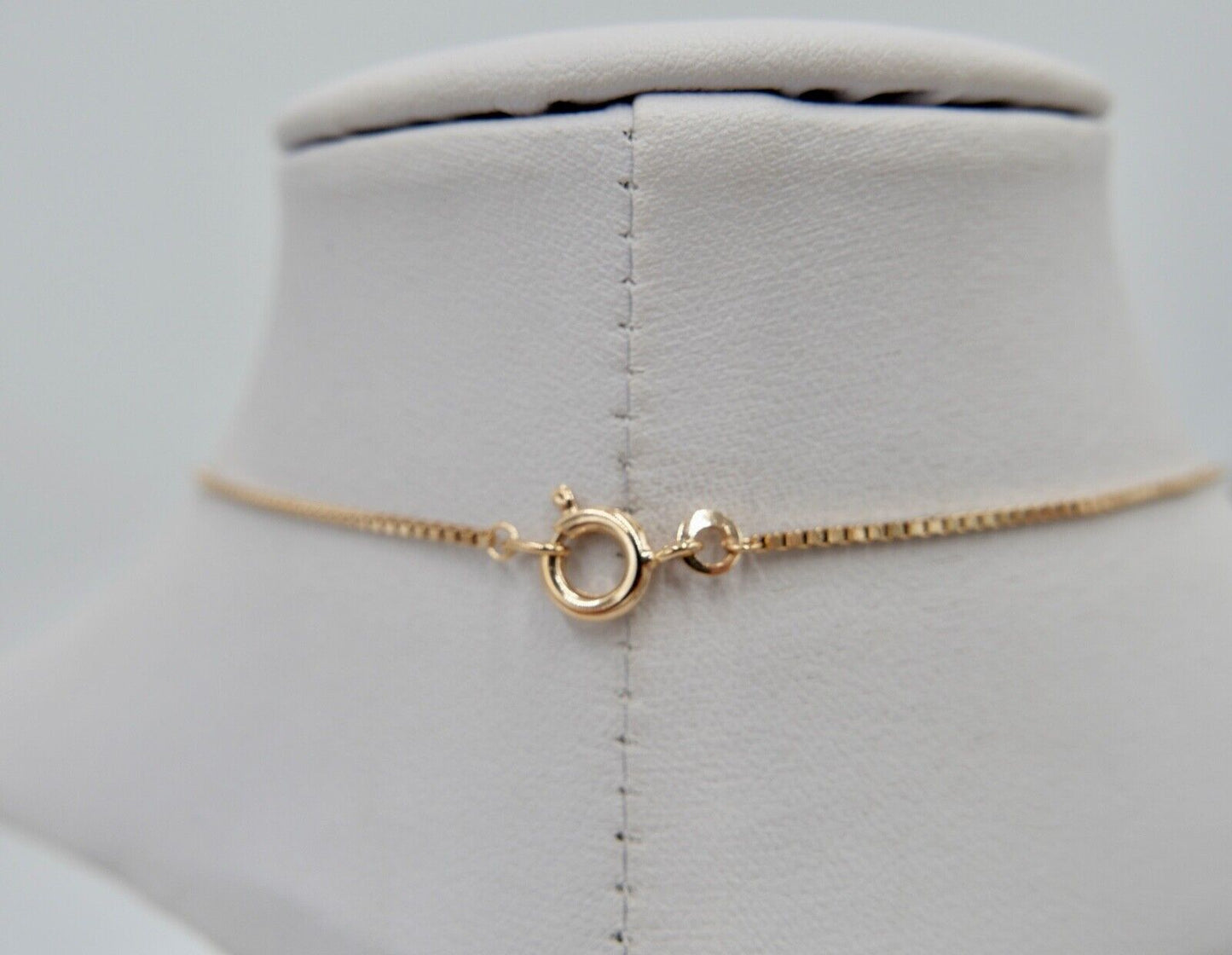 Alte Collier Kette 55cm Rotgold 333 8K Gold mit Granat FBM Venezianerkette - Antikhandel-Stuttgart