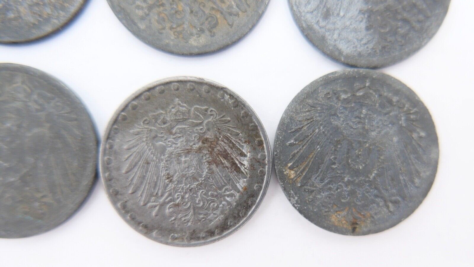 10x 10 Reichspfennig 1873 1875 1876 1888 Jäger J.299 298 s-ss - Antikhandel-Stuttgart