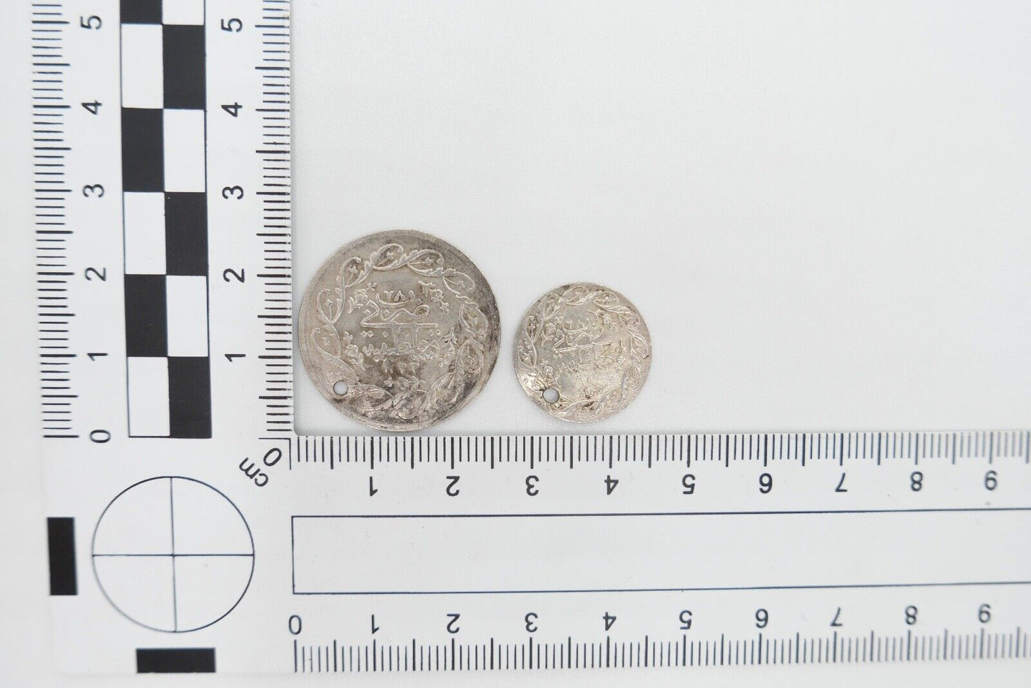 2x Belly Money Klimpergeld Bauchtanzgeld aus 1022 und 1222 Osmanisches Reich - Antikhandel-Stuttgart