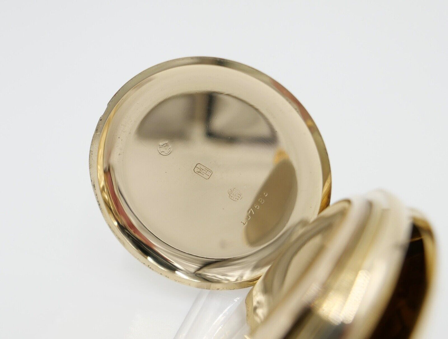 JHH J.H. Hasler & Fils 1916 - 1925 Savonette Taschenuhr 585 / 14K GOLD Ø 51mm - Antikhandel-Stuttgart