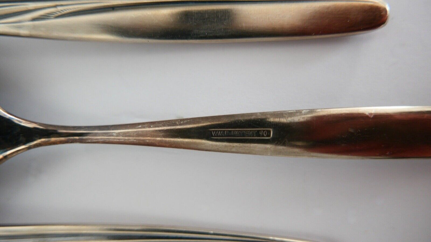 53 Tlg. WMF 90 HEIDELBERG Besteck Set 2,72 Kg Salat Fleich Torte Zucker Messer - Antikhandel-Stuttgart