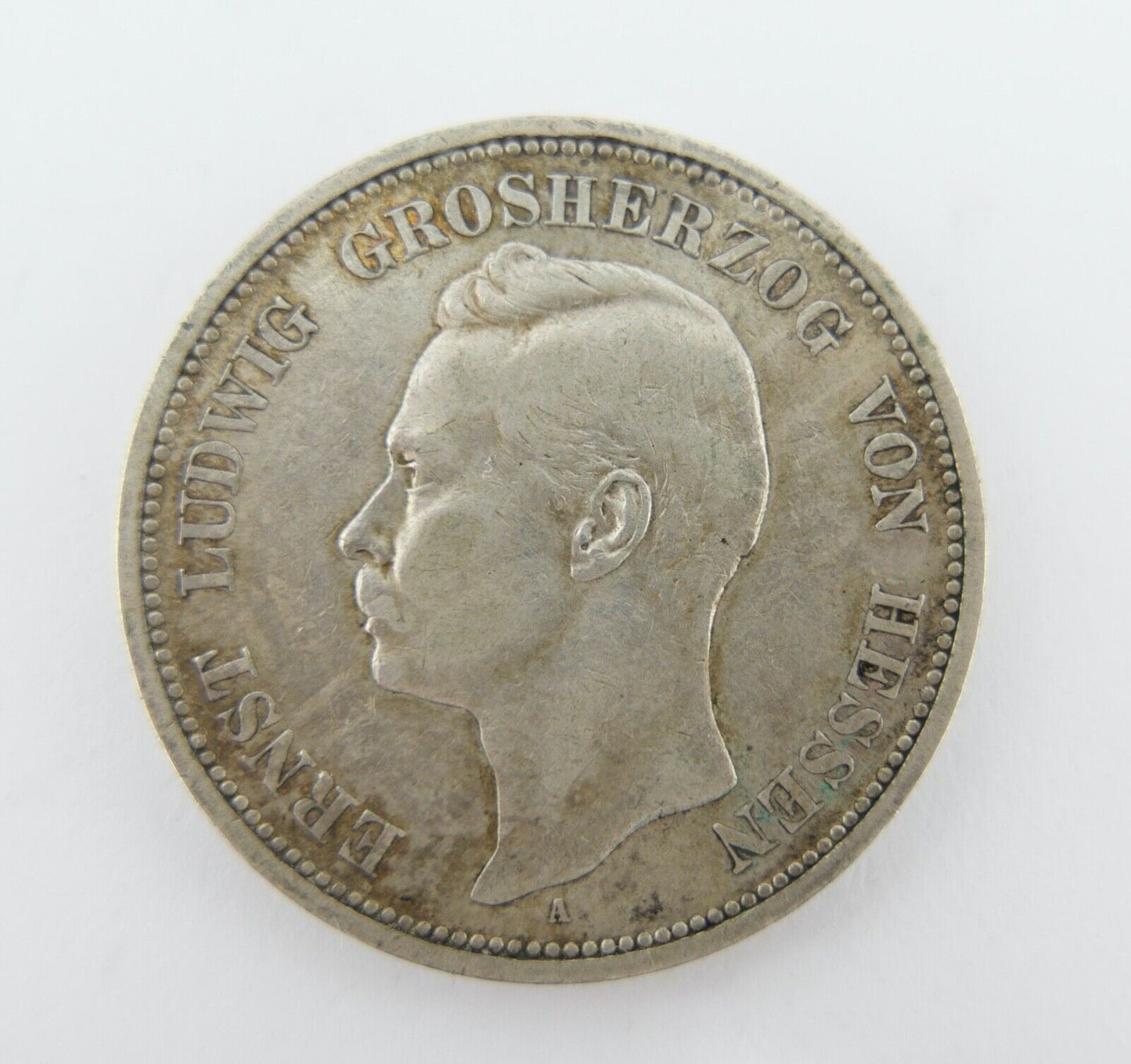 5 Mark 1895 A Jäger J. 73 Hessen Ernst Ludwig Silbermünze erhalt VZ - Sehr schön - Antikhandel-Stuttgart