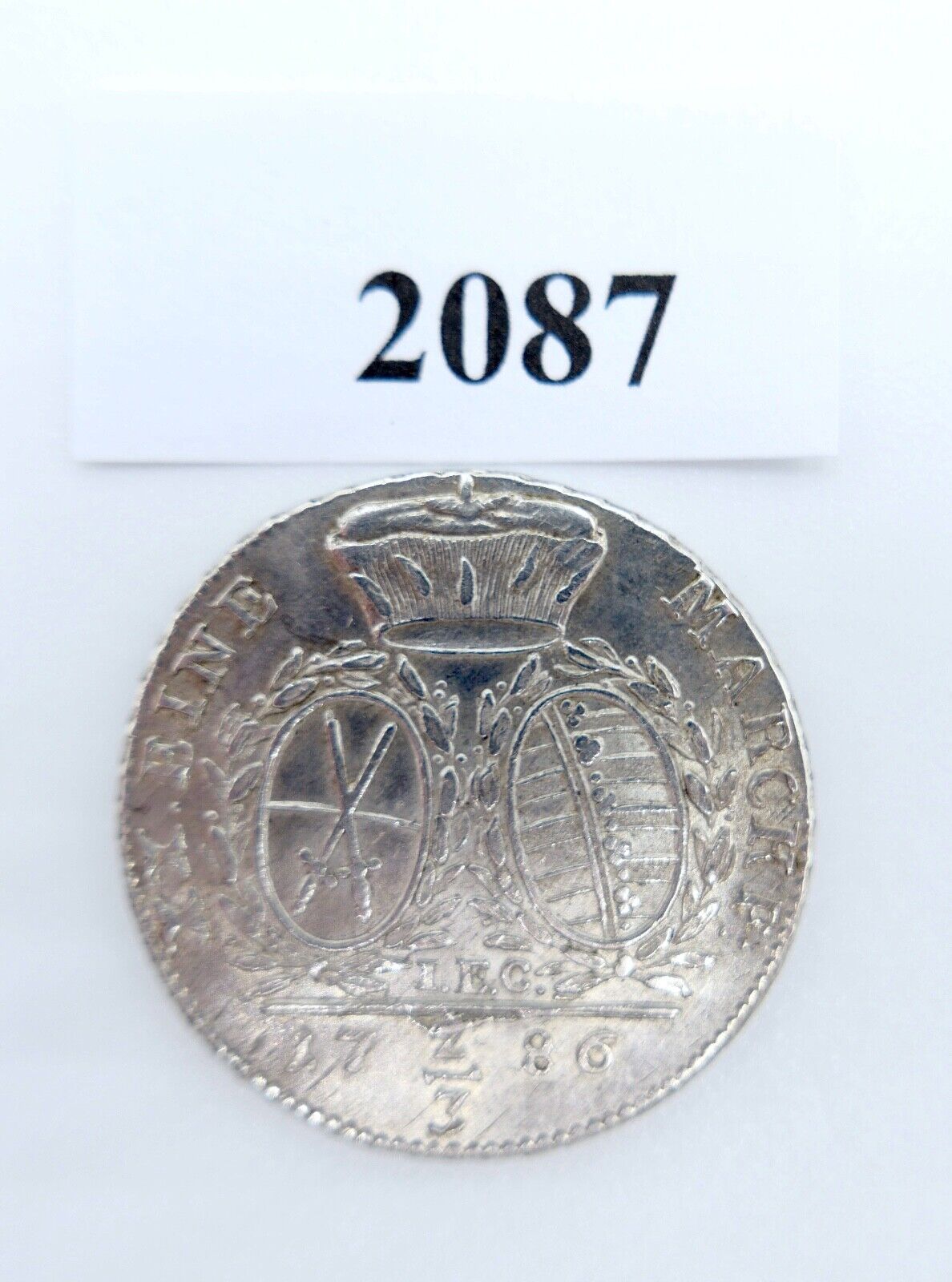 PRÄGEFEHLER 1786 Sachsen Albertinische Linie 2/3 Taler IEC Friedrich August III. - Antikhandel-Stuttgart