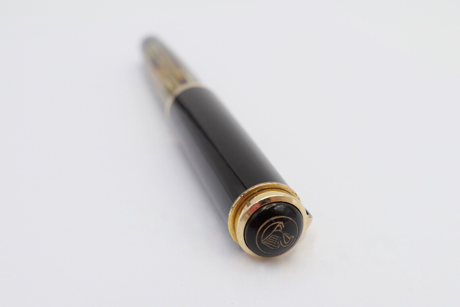 PELIKAN 400 Füller 585 / 14Ct Goldfeder E Kolbenfüller Schildpatt OM - Antikhandel-Stuttgart