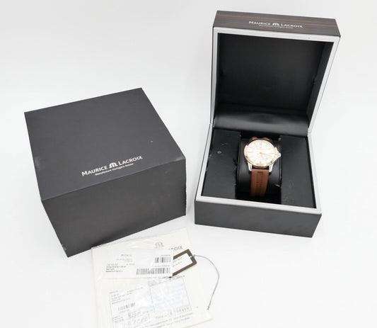 Maurice Lacroix Pontos PT 6068 GMT Automatic 18K / 750 Gold Armbanduhr Watch - Antikhandel-Stuttgart