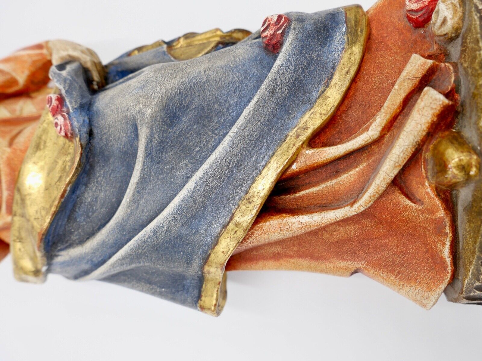 Alte Holzfigur 53cm Holz Heilige Elisabeth Schnitzer Adolf Kasslatter SÜDTIROL - Antikhandel-Stuttgart