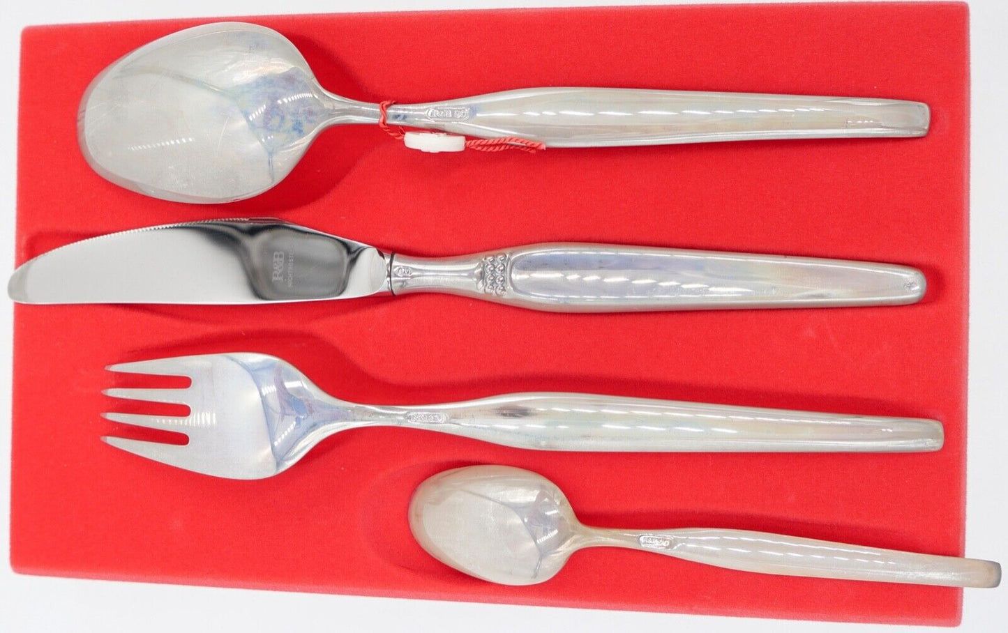 - NEU - OVP 4 Tlg R&B ROYAL ROBBE & BERKING Menübesteck 90er Silber - Antikhandel-Stuttgart