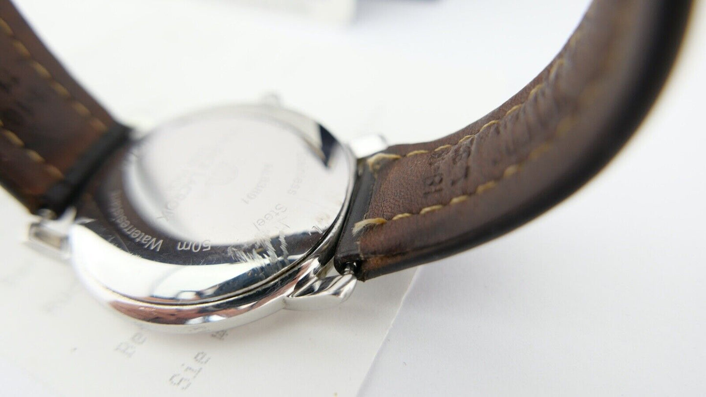 Maurice Lacroix Pontos 09777 Automatic Herren Uhr Day Date Edelstahl Eta 2836-2 - Antikhandel-Stuttgart