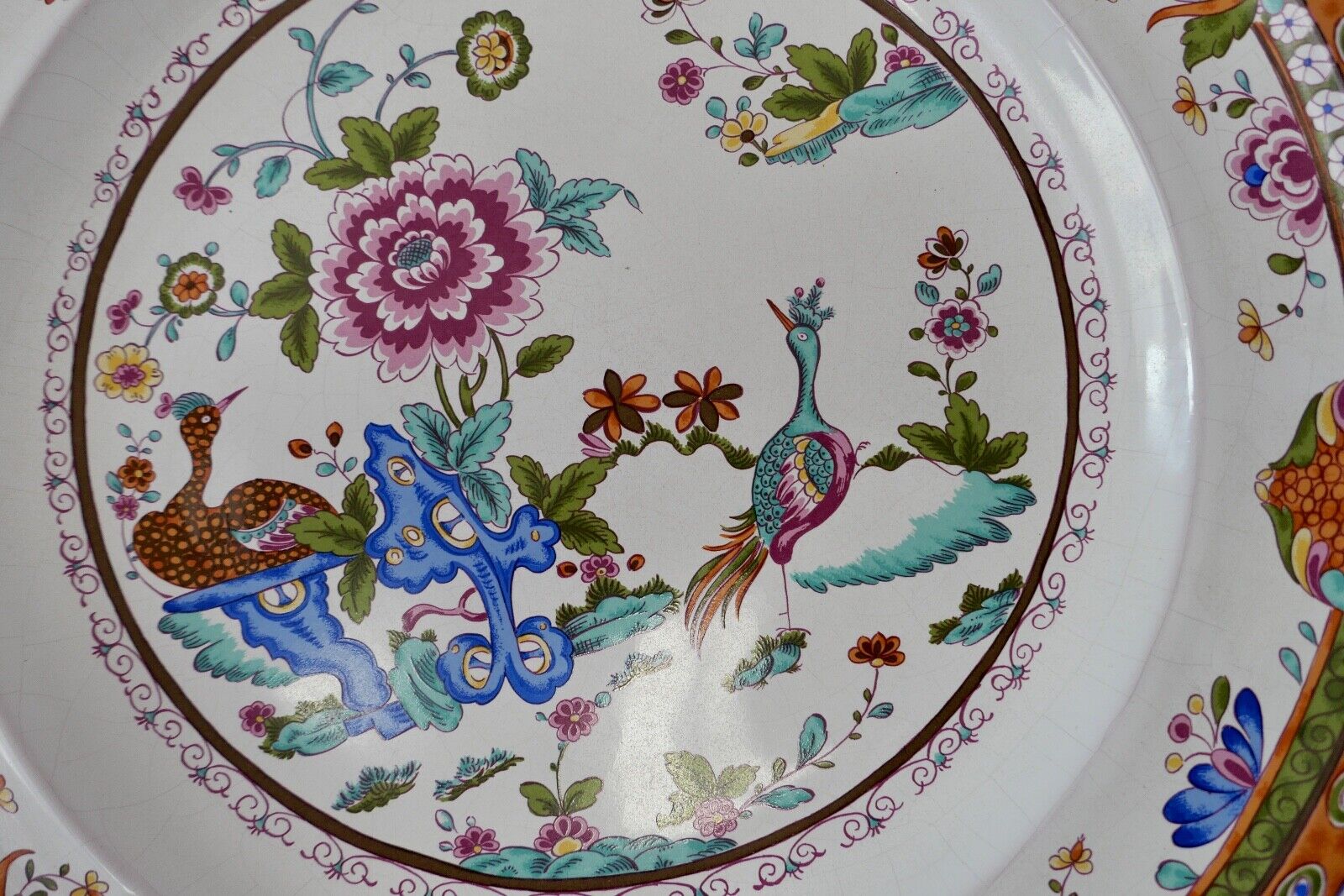 Wandteller Karlsruhe Majolika limitierte Auflage 1976 Ø 36 cm - Antikhandel-Stuttgart