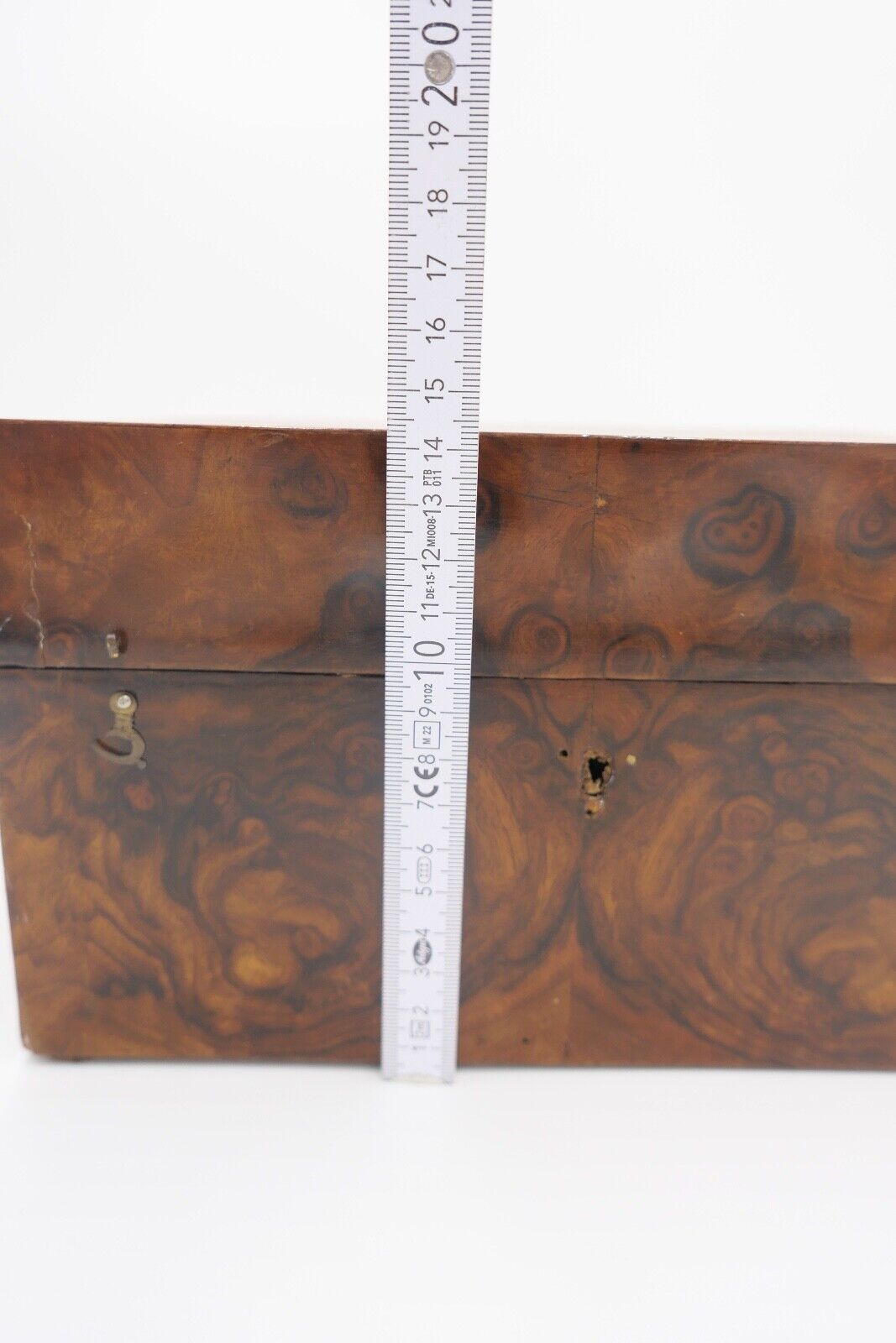 Mitte 19. Jh antike Schatulle Mahagoni 25x16x14 cm Holzkästchen Schmuckschatulle - Antikhandel-Stuttgart