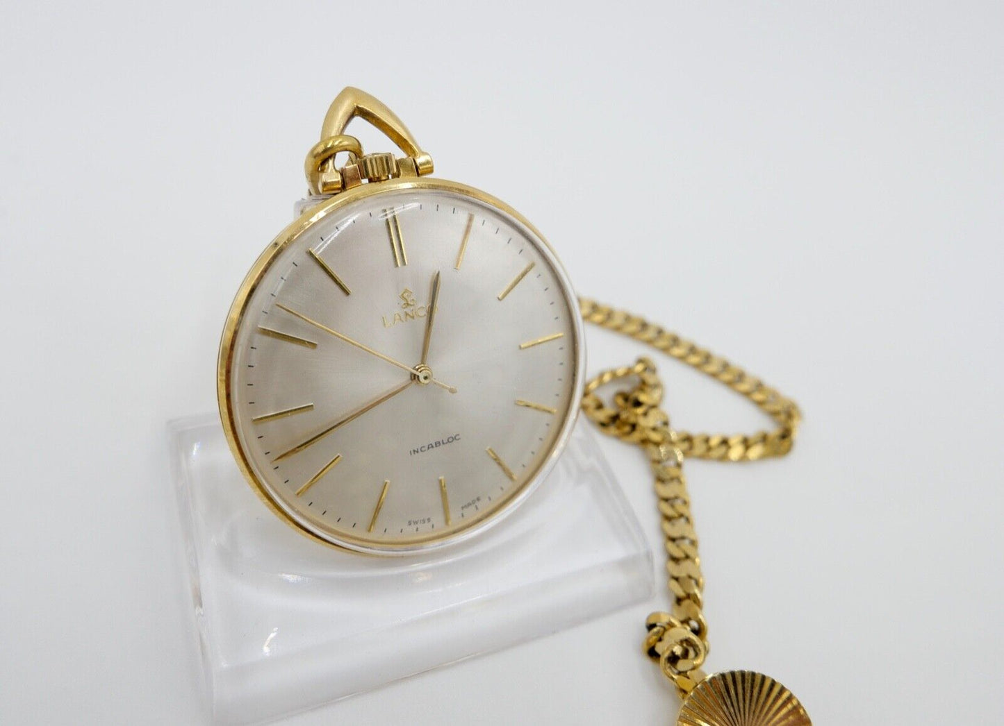 Lanco Taschenuhr vergoldet Cal. 1103 1104 selten - Antikhandel-Stuttgart