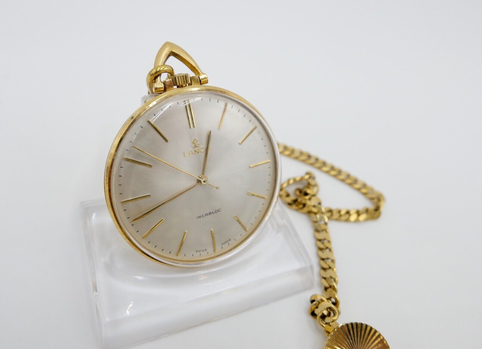 Lanco Taschenuhr vergoldet Cal. 1103 1104 selten - Antikhandel-Stuttgart