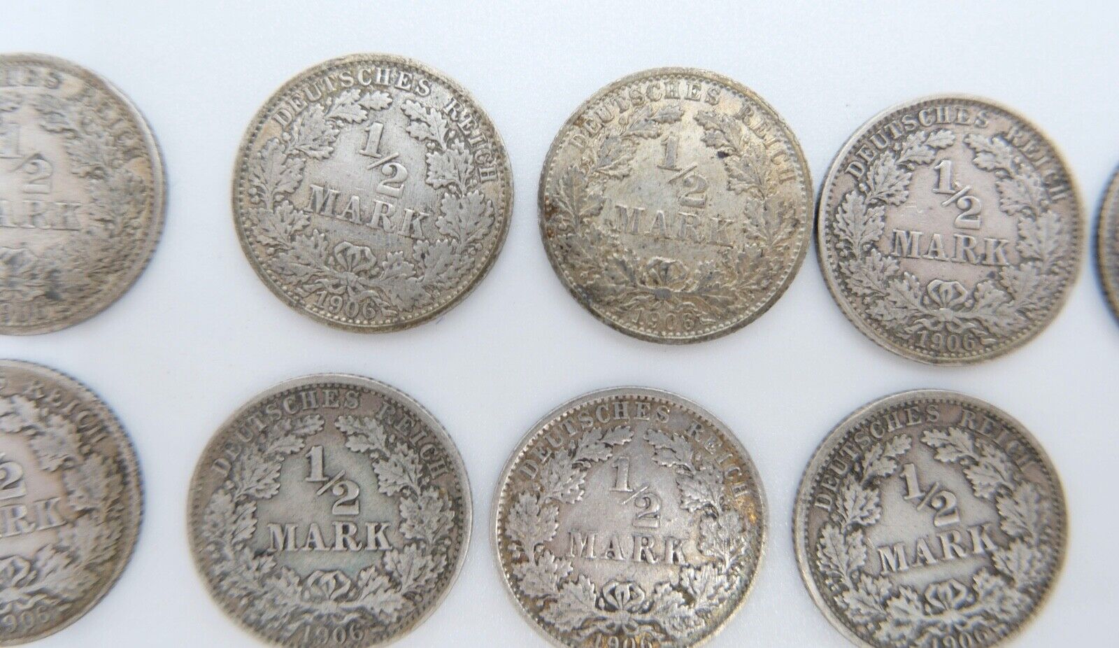 39x 1/2 Mark Jäger 16 / J.16 Silber 1905-1919 ss-stg sehr schön - Stempelglanz - Antikhandel-Stuttgart