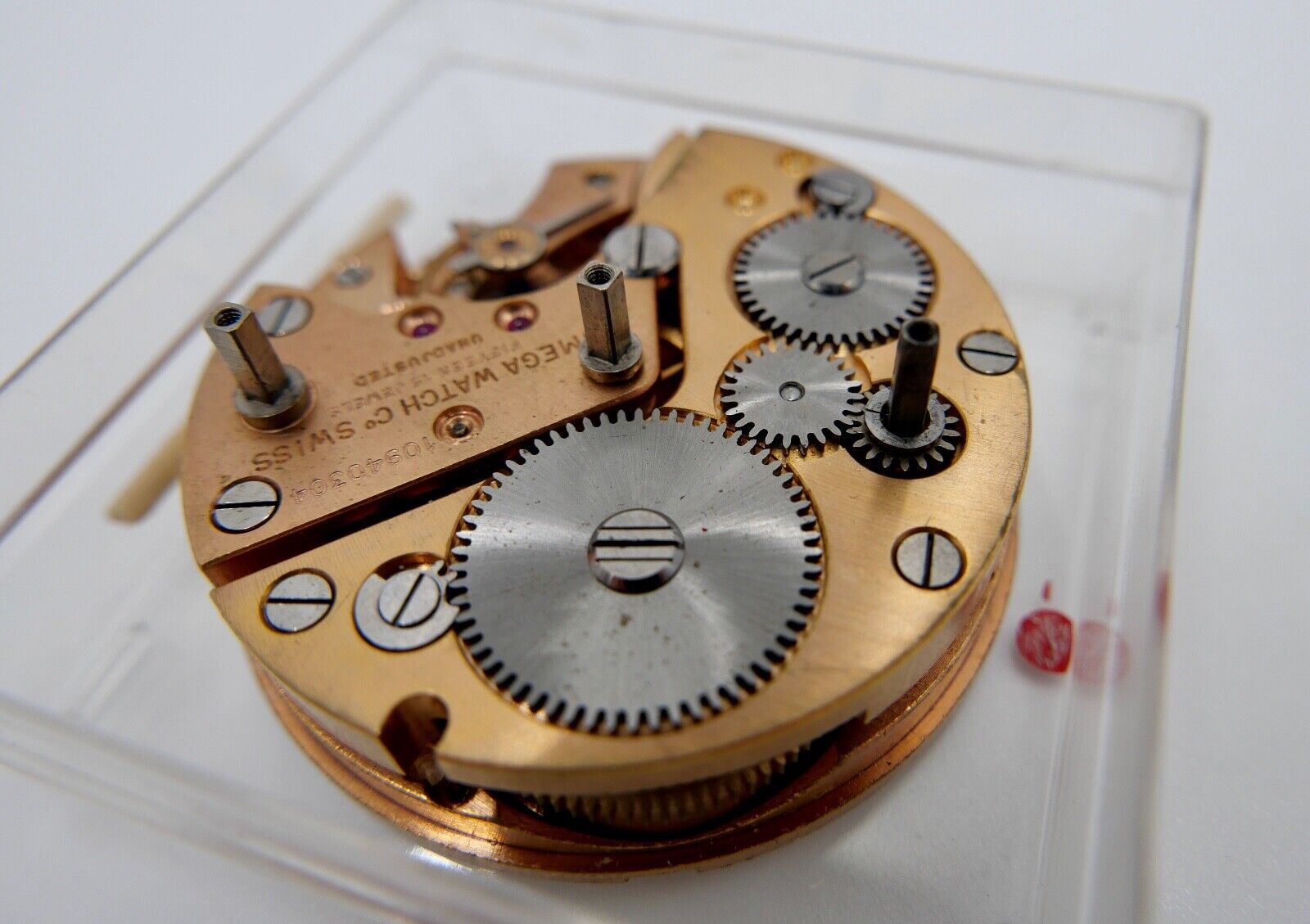 OMEGA 42.9-8D REV Handaufzug 40-50er 42.9 8D Uhrwerk Tischuhr Wecker - Antikhandel-Stuttgart