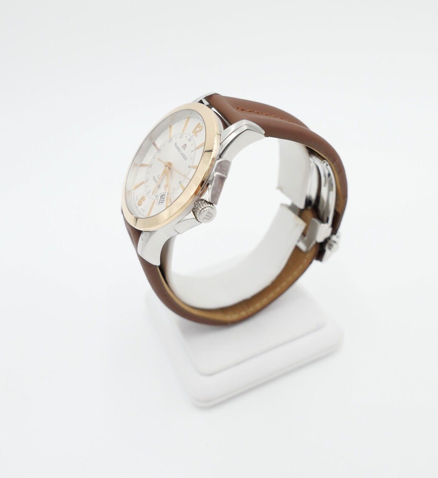 Maurice Lacroix Pontos PT 6068 GMT Automatic 18K / 750 Gold Armbanduhr Watch - Antikhandel-Stuttgart