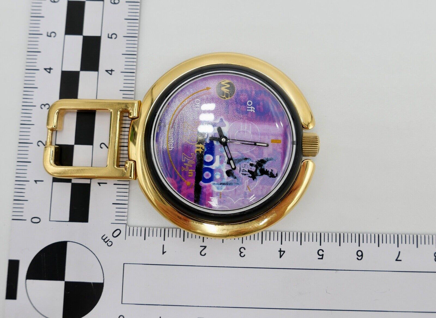 1996 Olympische Spiele Swatch Pop Alarm Bob Beamon Wecker PUZ 100 pocket watch - Antikhandel-Stuttgart