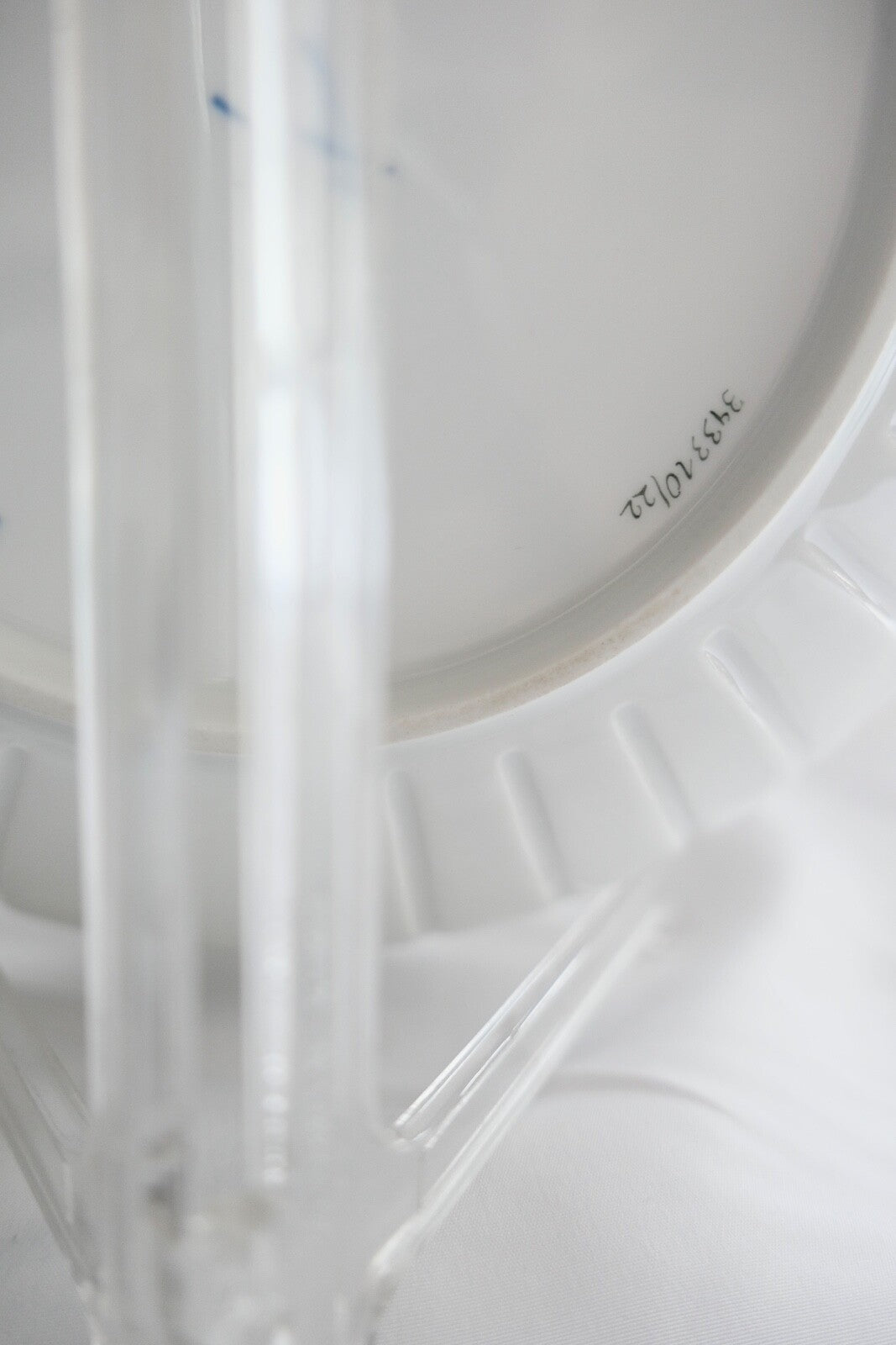 Meissen 1. Wahl Porzellan geriffelte Schale Teller indisch grün reich 21,5 cm