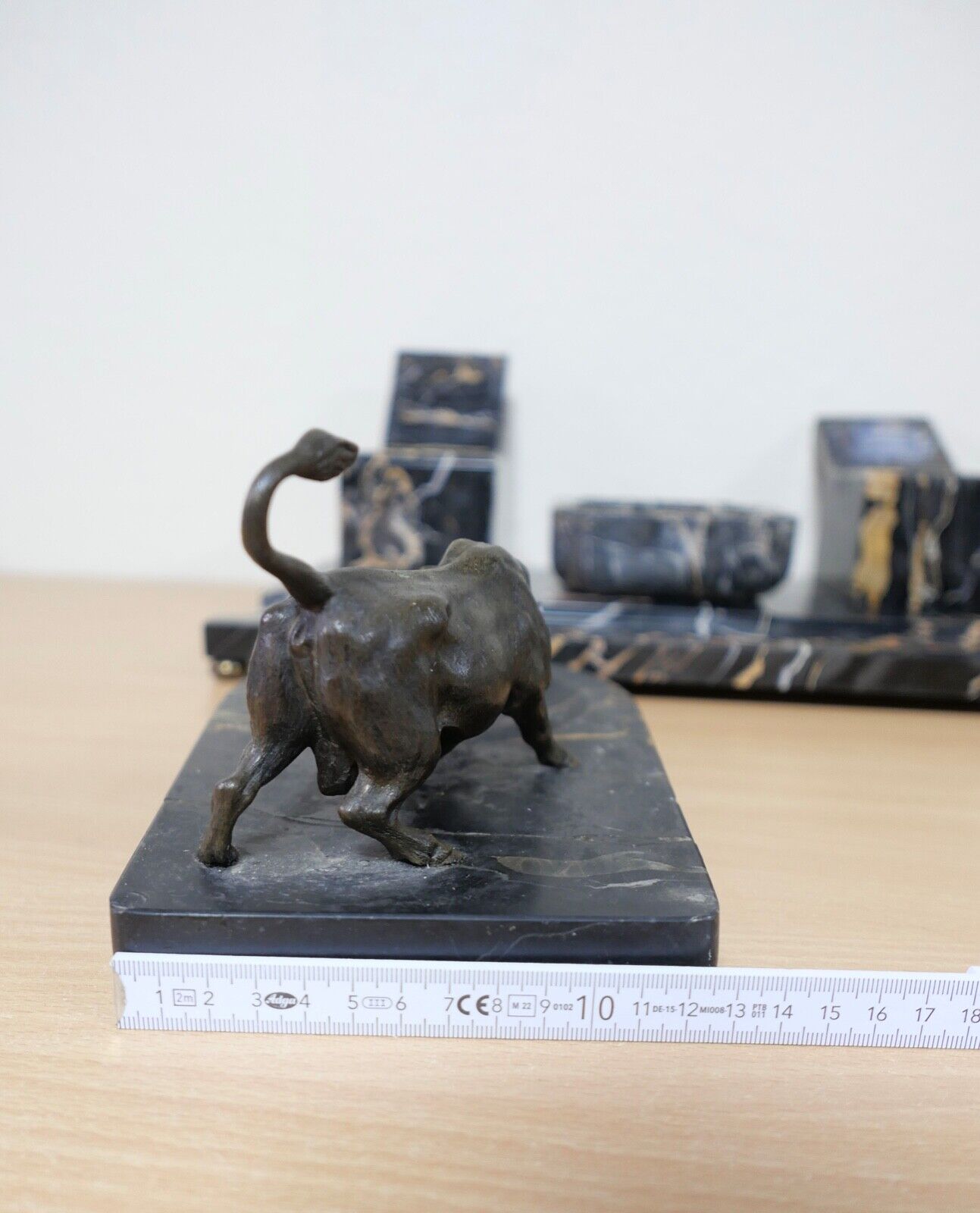 antike Schreibtischgarnitur aus Marmor - Antikhandel-Stuttgart