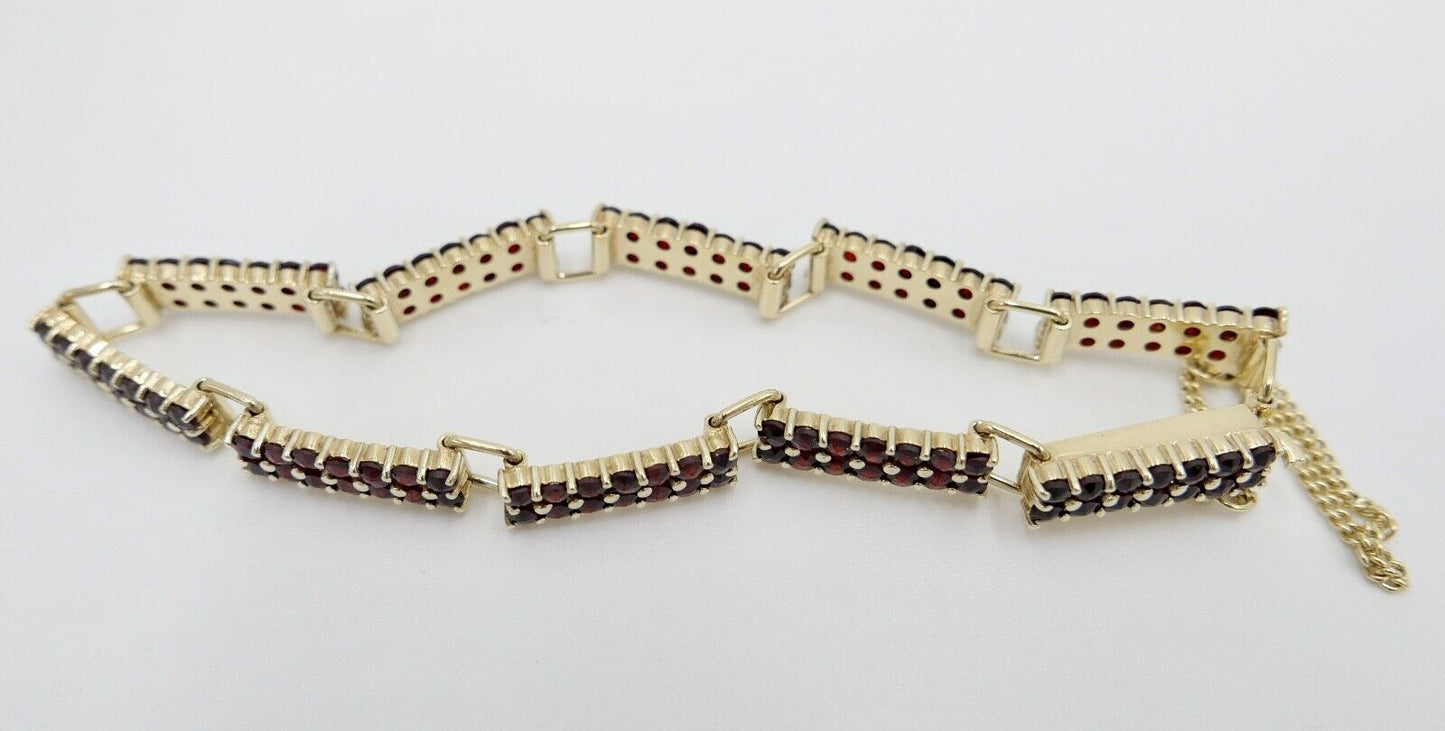 1980er Jahre Glieder Armband Böhmen Grant Gold 585 14K - Antikhandel-Stuttgart