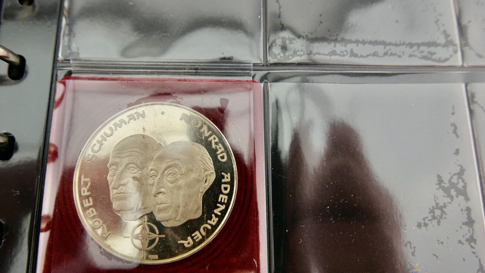 10x Europa Taler 900 925 Medaille Silbermedaille 1-10 in Album TOP ECU - Antikhandel-Stuttgart