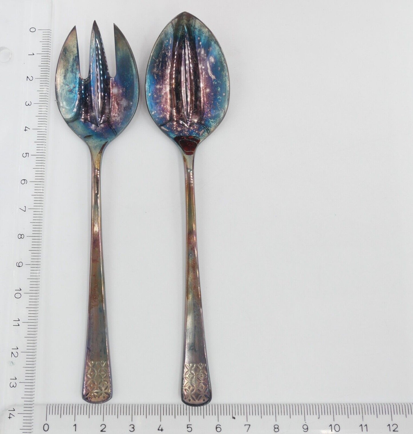 12 Teile NEU - BRUCKMANN PETITE FLEUR 771 90er Silber Butter- Käsemesser Salat - Antikhandel-Stuttgart