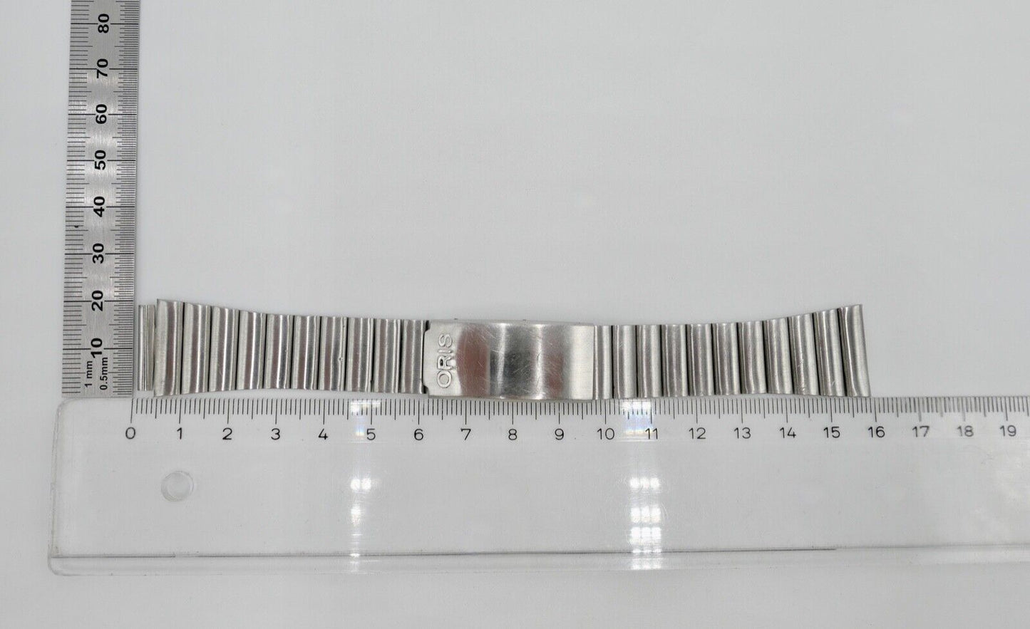 Altes ORIS Edelstahlband 18mm Uhrenband Vintage - Antikhandel-Stuttgart