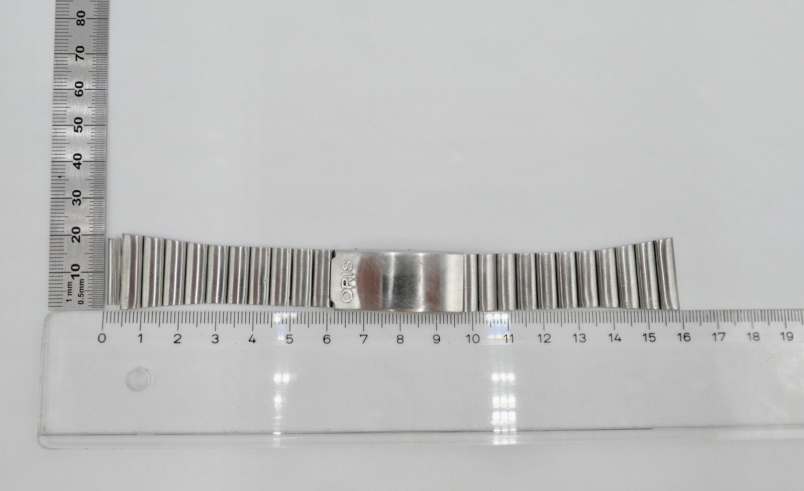 Altes ORIS Edelstahlband 18mm Uhrenband Vintage - Antikhandel-Stuttgart