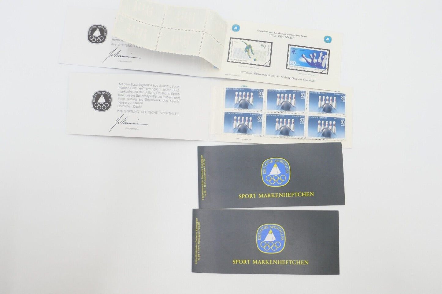 Posten 26 Stück Sport Markenheftchen Kegel Basketball Sehenswürdigkeiten Burg - Antikhandel-Stuttgart