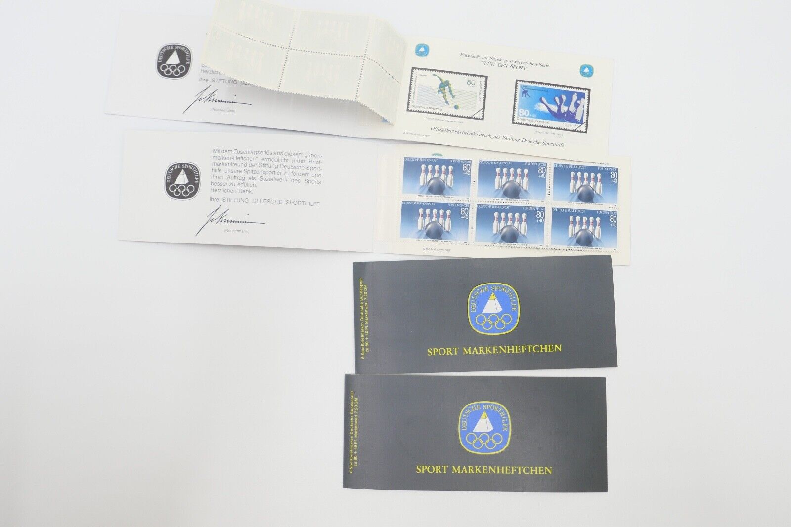 Posten 26 Stück Sport Markenheftchen Kegel Basketball Sehenswürdigkeiten Burg - Antikhandel-Stuttgart