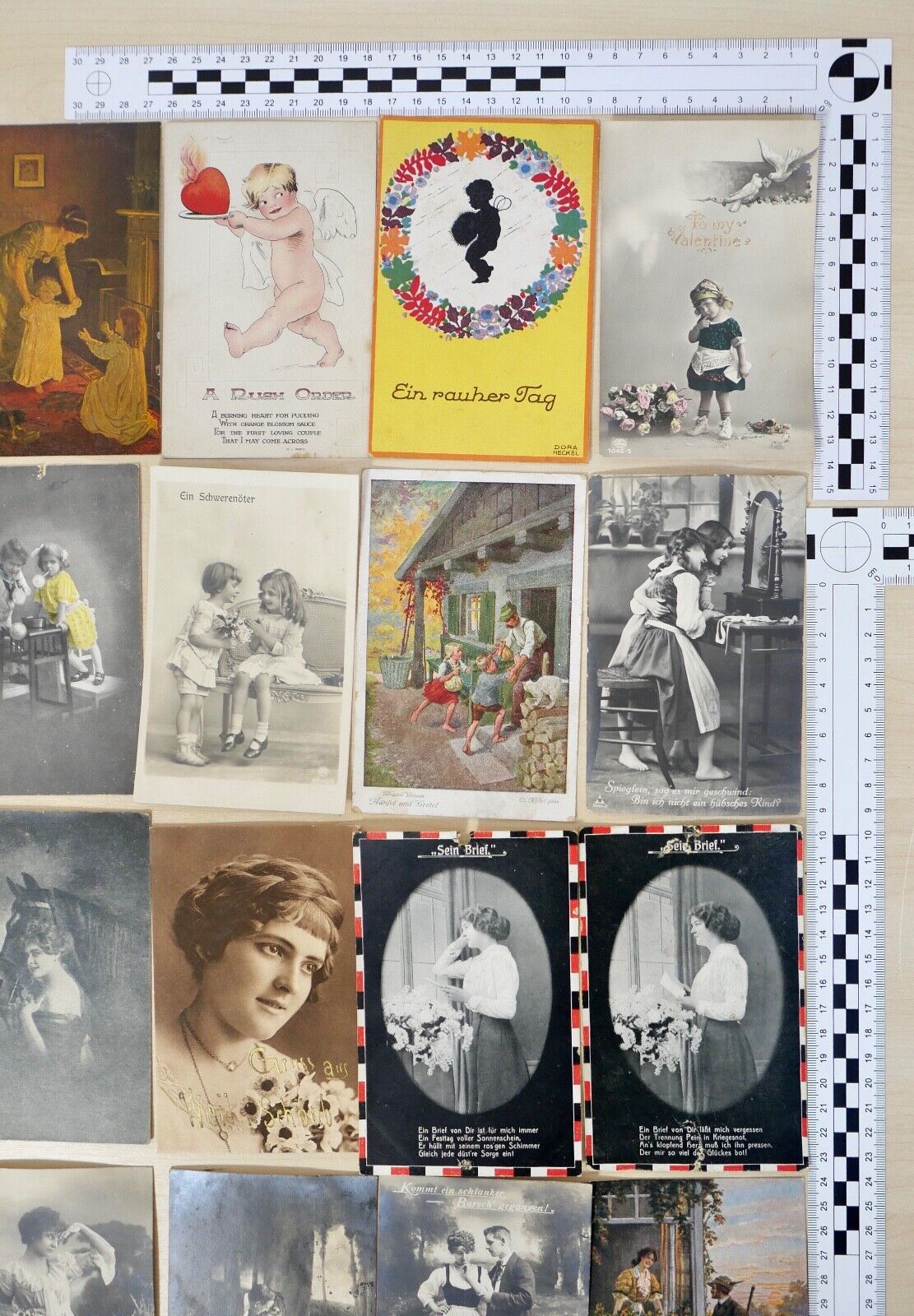 antike Ansichtskarten Postkarten Briefmarken LIEBE VERLIEBT deutsches Reich USA - Antikhandel-Stuttgart