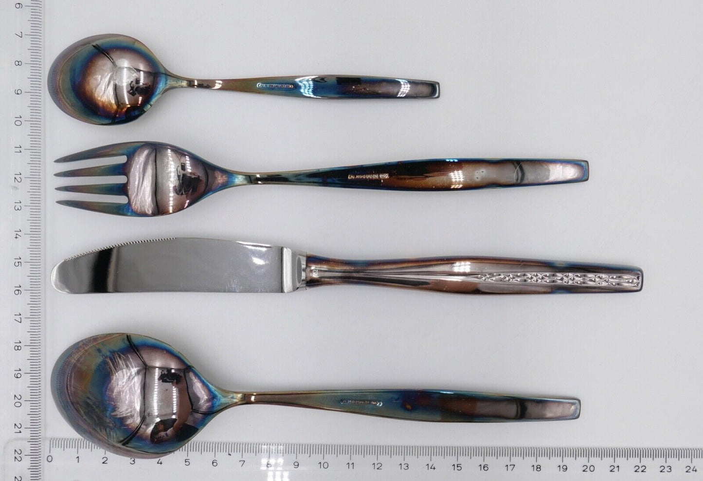 - NEU - OVP 4 Tlg AUERHAHN BAL PARÉ Menübesteck 90er Silber Löffel Gabel Messer - Antikhandel-Stuttgart